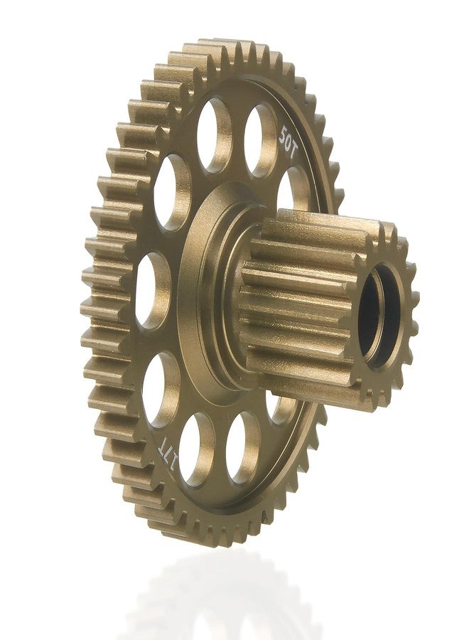 TOOMOD 17T/50T Aluminum Counter Gear for 1/12 Tamiya CW-01 Lunch Box Grasshopper Hornet Upgrades Replacement Parts - Image 1